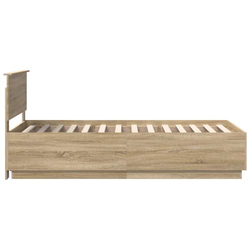 Рамка за легло с таблото Сонома дъб 70 x 190 cm Инженерно дърво