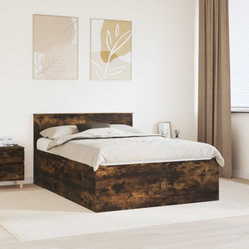 Рамка за легло с таблото Димян дъб 140 x 190 cm Инженерно дърво