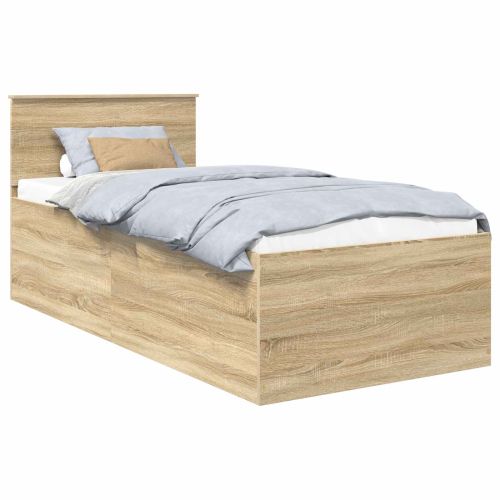 Рамка за легло с таблото Сонома дъб 90 x 190 cm Инженерно дърво