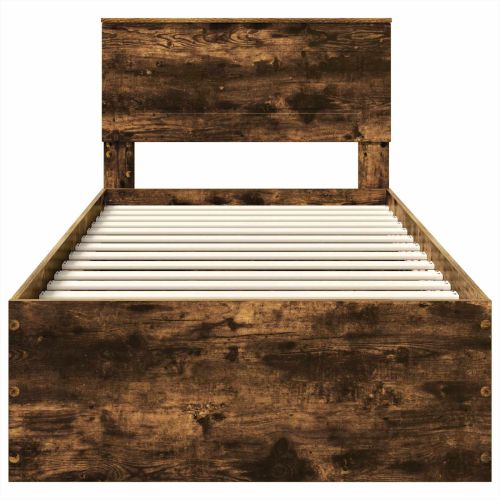 Рамка за легло с таблото Димян дъб 120 x 200 cm Инженерно дърво