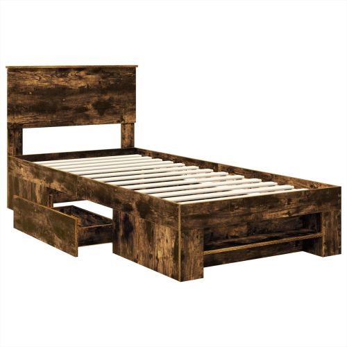 Рамка за легло с таблото Димян дъб 90 x 200 cm Инженерно дърво