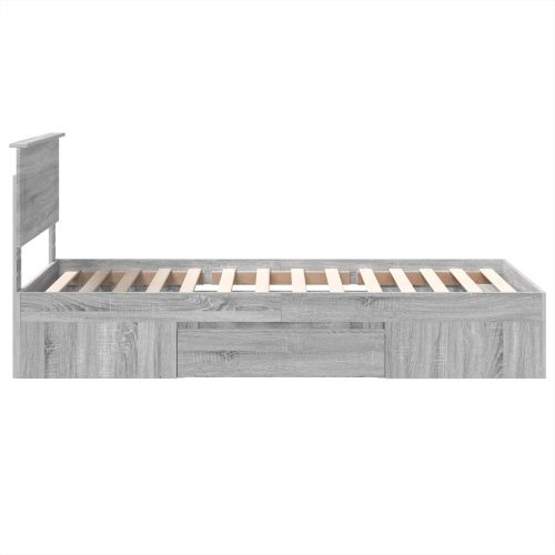 Рамка за легло с таблото Сив Сонома 80 x 200 cm Инженерно дърво