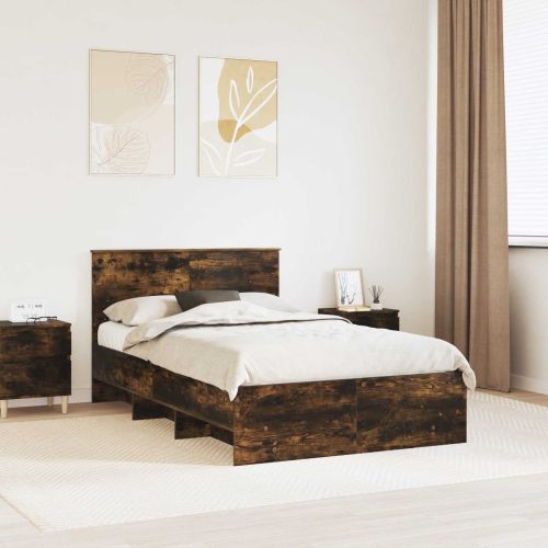 Рамка за легло с таблото Димян дъб 137 x 203 см Инженерно дърво