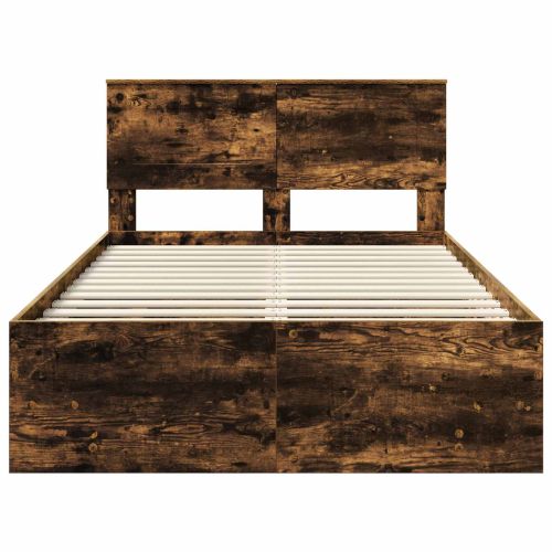 Рамка за легло с таблото Димян дъб 137 x 203 см Инженерно дърво