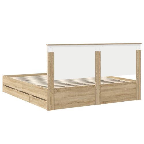 Рамка за легло Сонома дъб 180 x 200 cm Инженерна дървесина