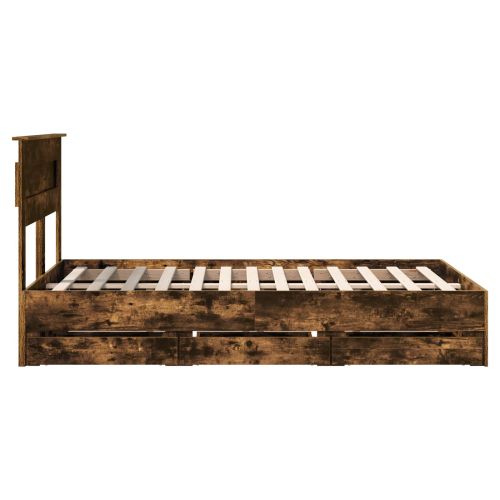 Рамка за легло Димян дъб 135 x 190 cm Инженерна дървесина