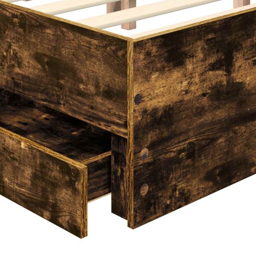 Рамка за легло Димян дъб 135 x 190 cm Инженерна дървесина