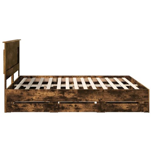 Рамка за легло Димян дъб 180 x 200 cm Инженерна дървесина