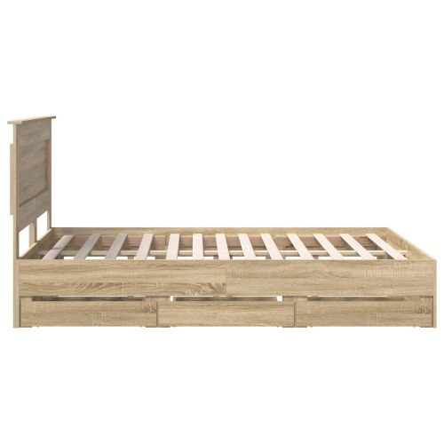 Рамка за легло Сонома дъб 160 x 200 cm Инженерна дървесина
