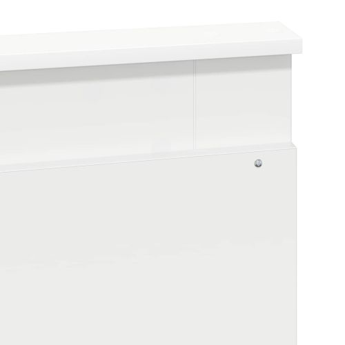 Рамка за легло с чекмедже Бяло 150 x 200 cm Инженерна дървесина