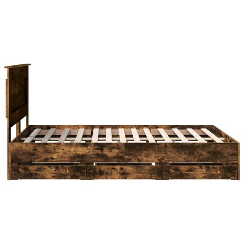 Рамка за легло Димян дъб 140 x 190 cm Инженерна дървесина