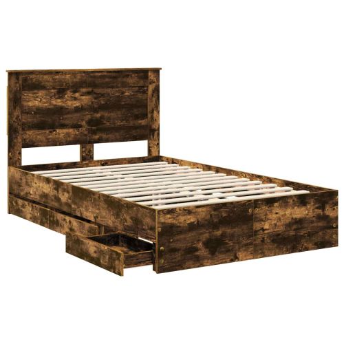 Рамка за легло Димян дъб 120 x 190 cm Инженерна дървесина