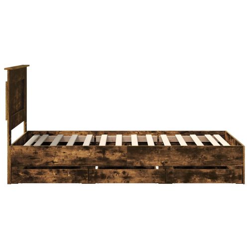 Рамка за легло Димян дъб 100 x 200 cm Инженерна дървесина