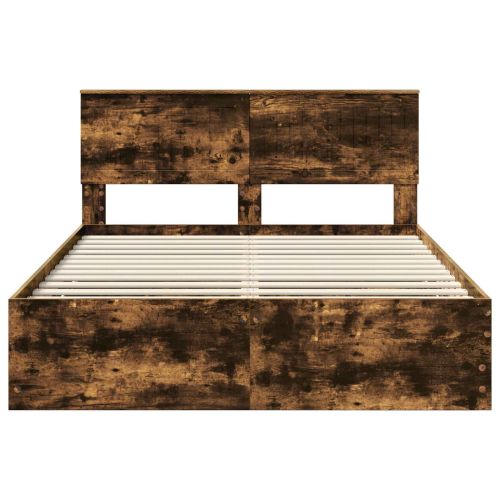 Рамка за легло Димян дъб 140 x 190 cm Инженерна дървесина