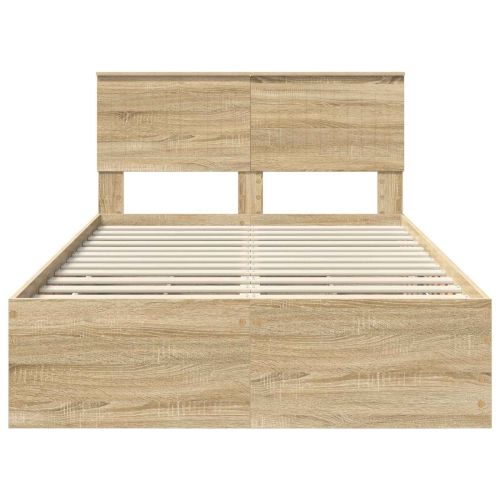 Рамка за легло Сонома дъб 120 x 200 cm Инженерна дървесина