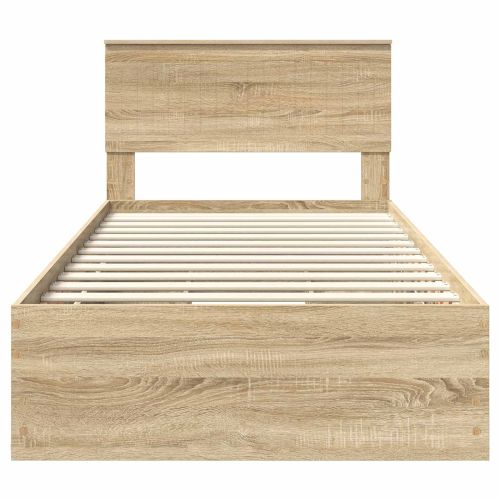 Рамка за легло Сонома дъб 100 x 200 cm Инженерна дървесина
