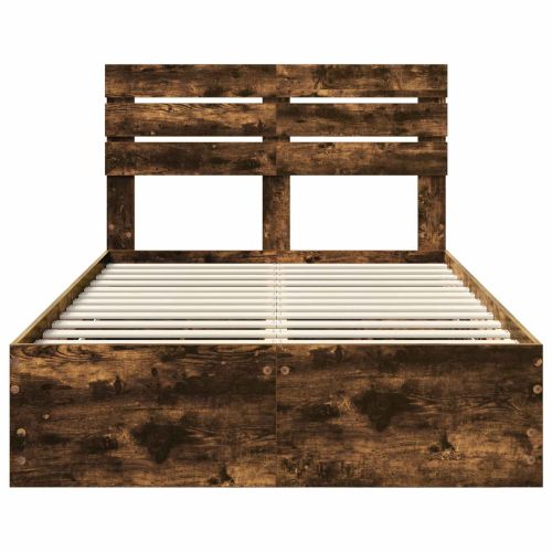 Рамка за легло Димян дъб 120 x 200 cm Инженерна дървесина