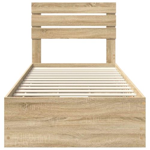 Рамка за легло Сонома дъб 90 x 190 cm Инженерна дървесина