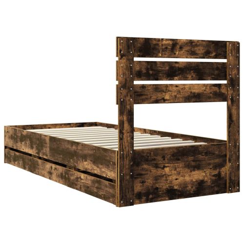 Рамка за легло Димян дъб 90 x 190 cm Инженерна дървесина