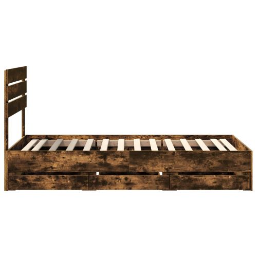 Рамка за легло Димян дъб 75 x 190 cm Инженерна дървесина