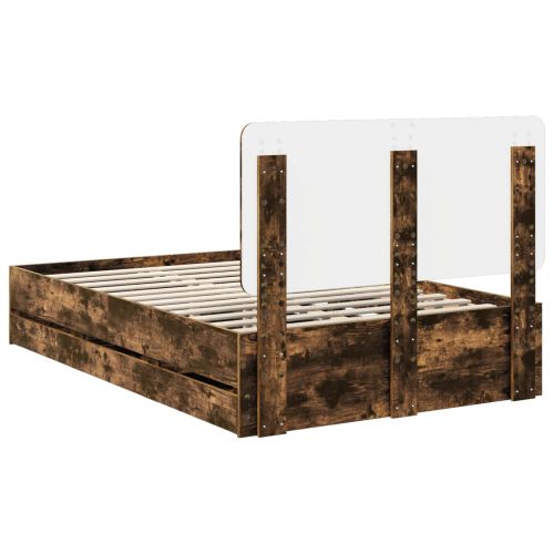 Рамка за легло Димян дъб 135 x 190 cm Инженерна дървесина