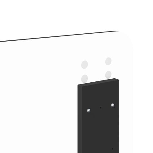 Рамка за легло с таблото Черно 120 x 200 cm Инженерна дървесина