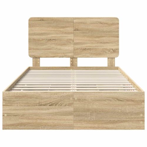 Рамка за легло Сонома дъб 120 x 200 cm Инженерна дървесина