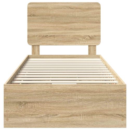 Рамка за легло Сонома дъб 90 x 190 cm Инженерна дървесина