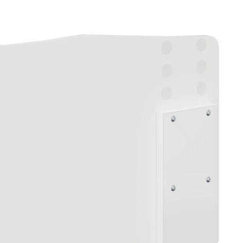 Рамка за легло с чекмедже Бяло 200 x 200 cm Инженерна дървесина