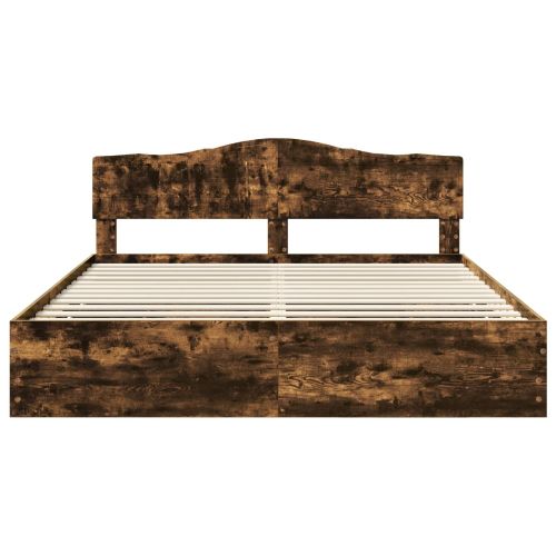 Рамка за легло Димян дъб 200 x 200 cm Инженерна дървесина