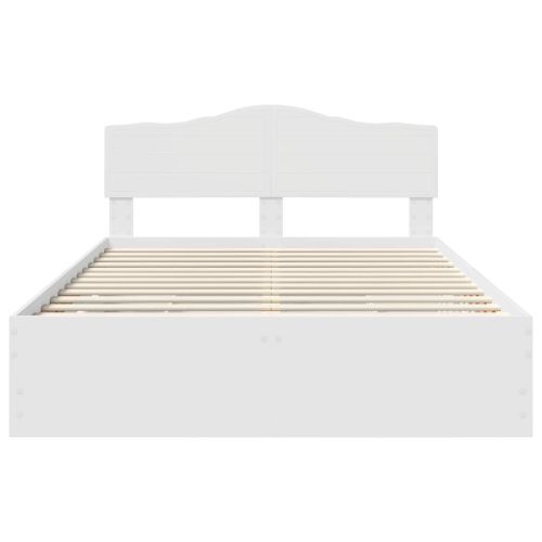 Рамка за легло с чекмедже Бяло 160 x 200 cm Инженерна дървесина