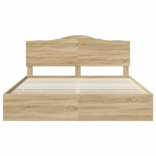 Рамка за легло Сонома дъб 180 x 200 cm Инженерна дървесина
