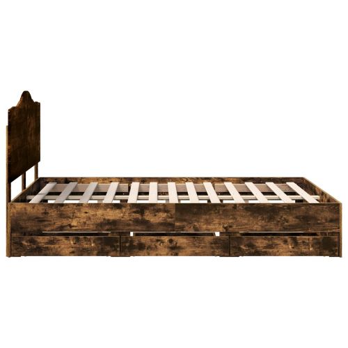 Рамка за легло Димян дъб 140 x 200 cm Инженерна дървесина