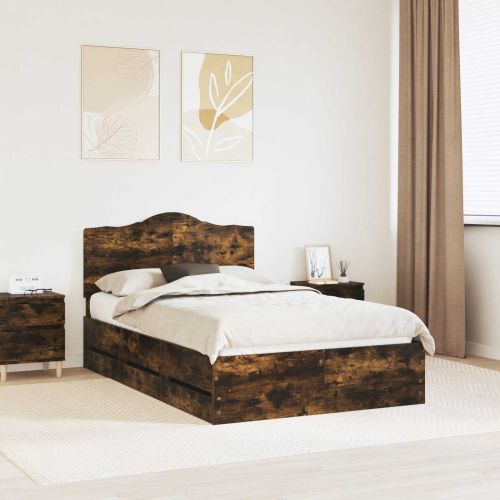 Рамка за легло Димян дъб 120 x 200 cm Инженерна дървесина