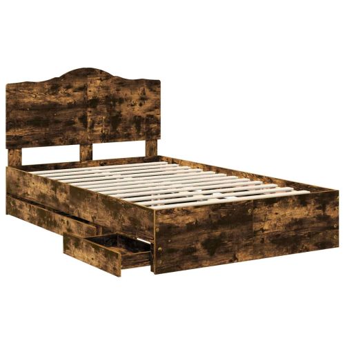 Рамка за легло Димян дъб 120 x 200 cm Инженерна дървесина