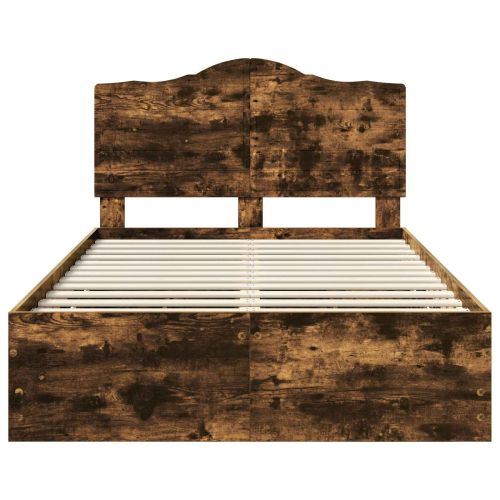 Рамка за легло Димян дъб 120 x 200 cm Инженерна дървесина