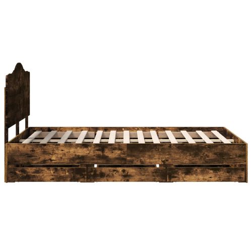 Рамка за легло Димян дъб 120 x 200 cm Инженерна дървесина