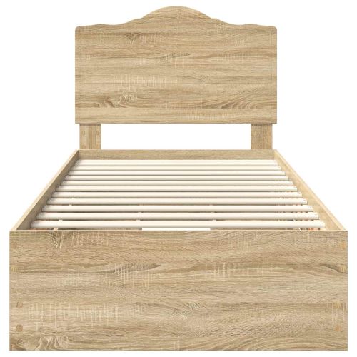 Рамка за легло Сонома дъб 100 x 200 cm Инженерна дървесина