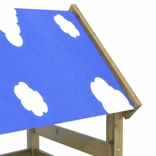 Игрална кула Кафяво Солидна импрегнирана дървесина