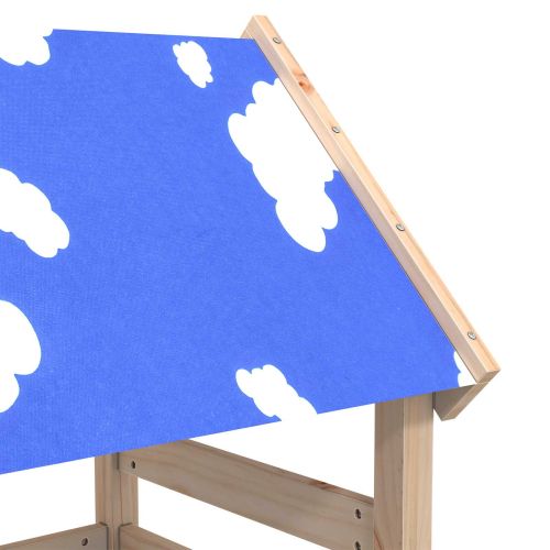 Игрална кула Кафяво 110,5 x 52,5 x 215 см Солидно борово дърво