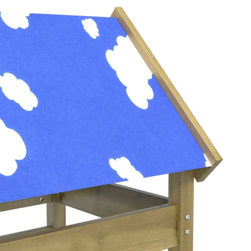 Игрална кула Кафяво Солидна импрегнирана дървесина