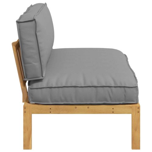 Комплект дивани Сив 120 x 80 x 69 см Солидно акациево дърво