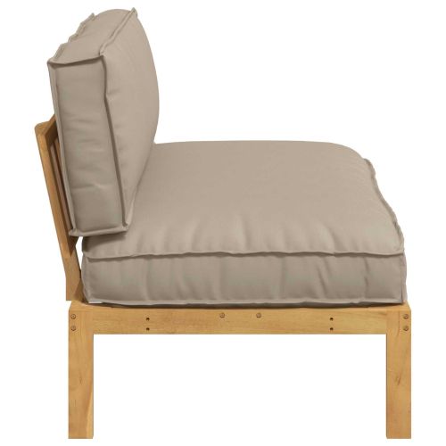 Комплект дивани Таупе 120 x 80 x 69 см Солидно акациево дърво