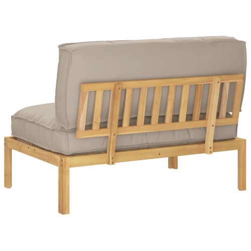 Комплект дивани Таупе 120 x 80 x 69 см Солидно акациево дърво