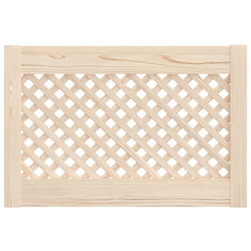 Врати за шкафове с решетен дизайн 2 бр 59,5x39,5 см бор масив