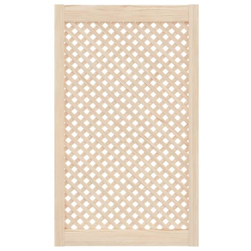 Врати за шкафове с решетен дизайн 2 бр 59,5x99 см бор масив