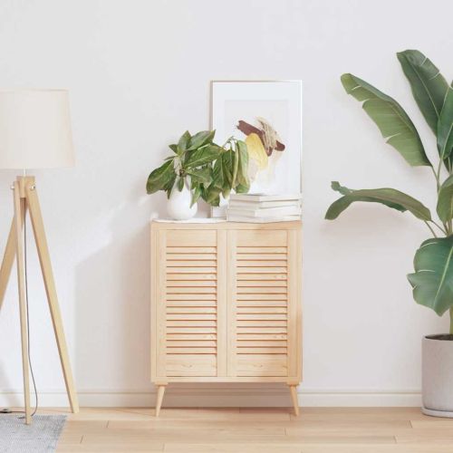 Врати за шкафове с лустросан дизайн 2 бр. масивна дървесина бор