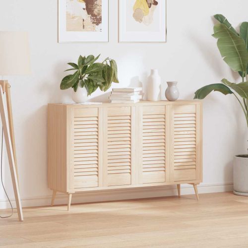 Врати за шкафове с лустросан дизайн 4 бр. масивна дървесина бор