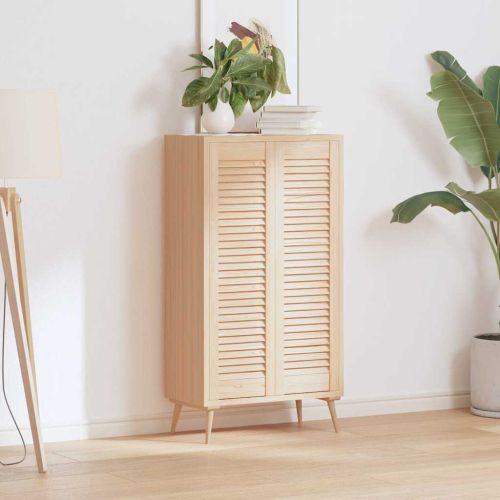 Врати за шкафове с лустросан дизайн 2 бр. масивна дървесина бор