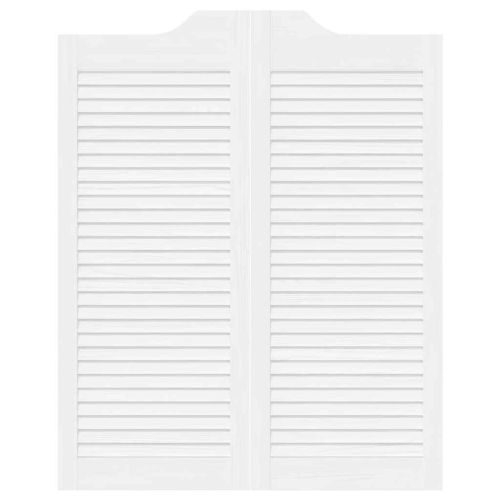 Врати с люлеещ се дизайн 1 чифт бели 100x80 cm